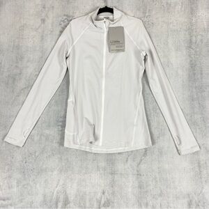 NEW Lorna Jane Unwind Zip Through Activewear Top XS Quick Dry Thumb Holes NWT